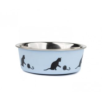   Happet - rágcsáló etető - itató tálka fém - kék 240 ml