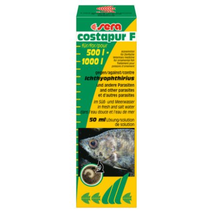 Sera Costapur akváriumi gyógykészítmény - 50 ml - (darakór, bőrparaziták ellen)