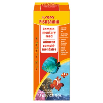 Sera Fishtamin akváriumi vitamin készítmény díszhalaknak - 15 ml