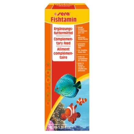 Sera Fishtamin akváriumi vitamin készítmény díszhalaknak - 100 ml
