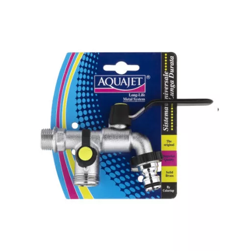 Colortap Kerti csap Aquajet - réz 1/2"-3/4" - kiegészítő aljzattal