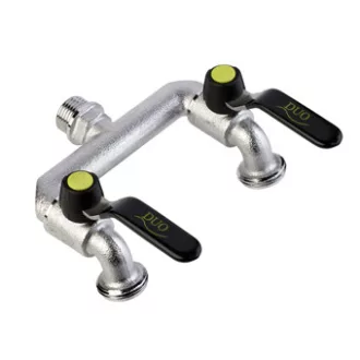   Colortap Kerti csap Aquajet - réz 1/2"-3/4" - dupla