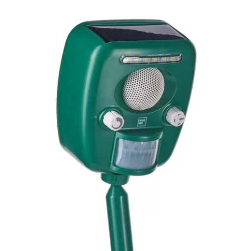 Swissinno Ultrahangos szolár, kutya-macska, nyest, nyúl riasztó PRO 150 m2 területre