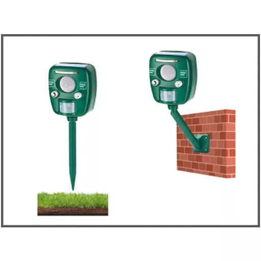 Swissinno Ultrahangos szolár, kutya-macska, nyest, nyúl riasztó PRO 150 m2 területre