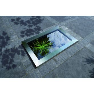 Ubbink Quadra C1 - C3 inox keret  - 120x82cm