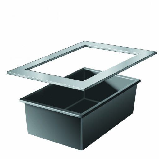 Ubbink Quadra C1 - C3 inox keret  - 120x82cm