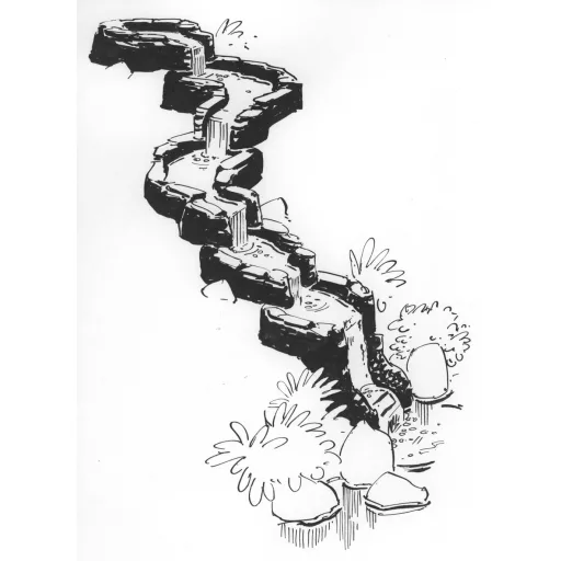 Ubbink vízeséselem - Colorado kezdőelem - szürke