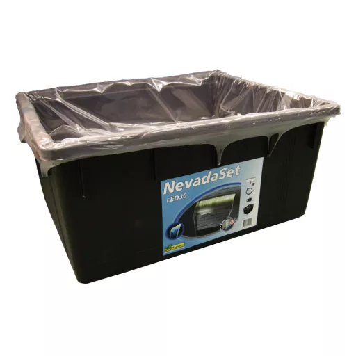 Ubbink vízeséselem szett - Niagara LED 30cm - rozsdamentes acél