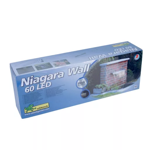Ubbink vízeséselem - Niagara LED fal 60cm - rozsdamentes acél