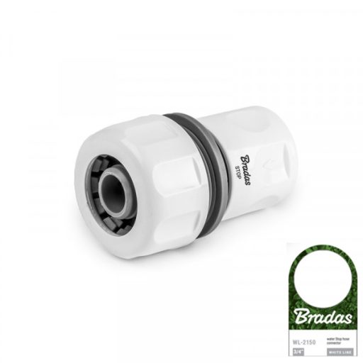 BRADAS White Line 3/4" gyorscsatlakozó stoppos standard