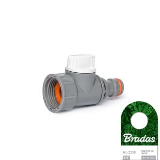 BRADAS White Line 3/4" BM elzárható csapcsatlakozó