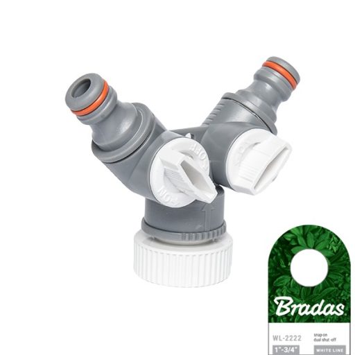 BRADAS White Line 1"-3/4" BM Y elzárható csapcsatlakozó standard