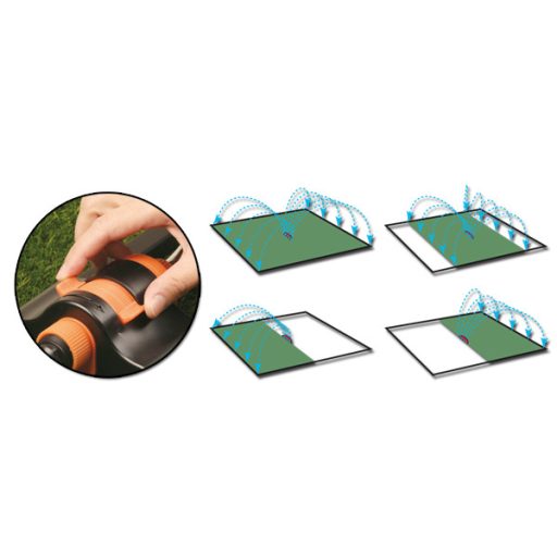 BRADAS Black Line állítható bólogató öntözőfej