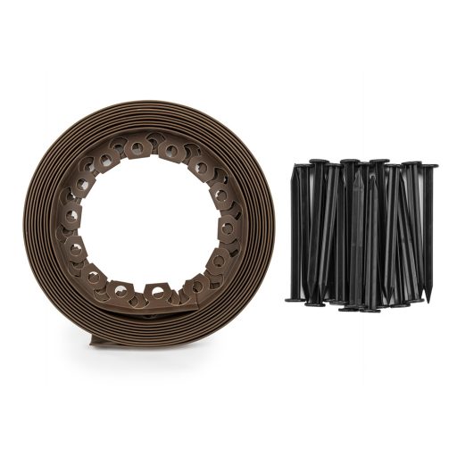 Bradas Easy Border gyepszegély szett 4cm x 10m - barna