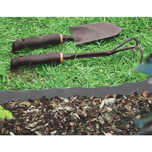 Bradas hullámos gyepszegély 20cm x 9m - szürke