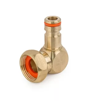   BRADAS 3/4" BM csapcsatlakozó sárgaréz - 90 fokos - BR-2134