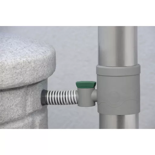 Rewatec Arves Esővízgyűjtő tartály bekötő - vízlopó - barna ereszcsatornaszűrő csappal