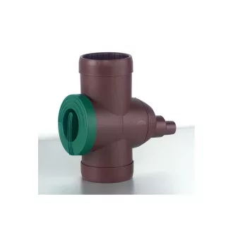   Rewatec Arves Inox Esővízgyűjtő tartály bekötő - vízlopó - barna ereszcsatornaszűrő csappal