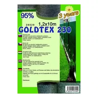 Árnyékoló háló GOLDTEX230  95% 1,2x10méter