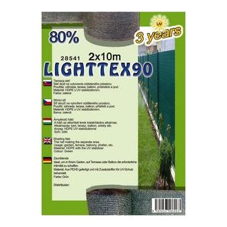 Árnyékoló háló LIGHTTEX90  80% 2x10méter