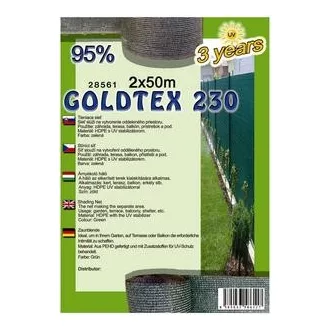 Árnyékoló háló GOLDTEX230  95% 2x50méter