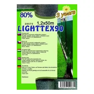 Árnyékoló háló LIGHTTEX90  80% 1,2x50méter