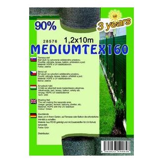 Árnyékoló háló MEDIUMTEX160  90% 1,2x10méter