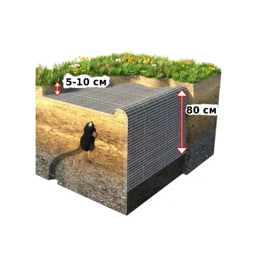 Vakondháló 1x20m - 15x15mm - 20m2/tekercs - BOP minőség