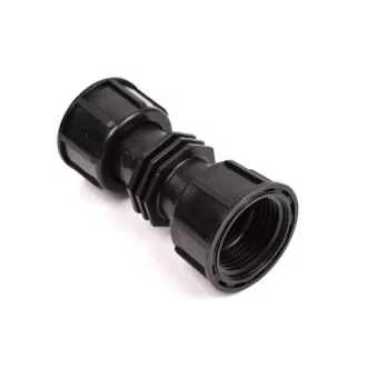 Szelepkötő egyenes 2x 1" Hollander - fekete - PXT