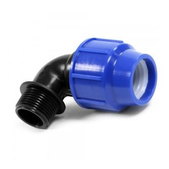 KPE könyök idom 25x1/2"KM