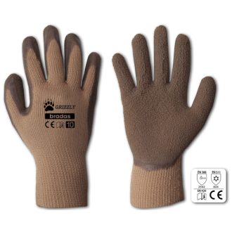 Bradas Grizzly latex védőkesztyű - pamut
