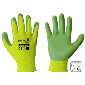 Bradas Nitrox Mint védőkesztyű - nitril - 7-es méret