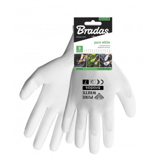 Bradas Pure White védőkesztyű 