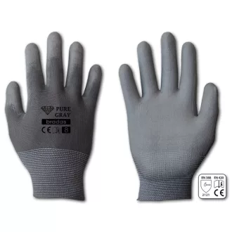 Bradas Pure Grey védőkesztyű - 8-as méret