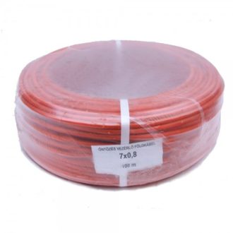 Öntözésvezérlő kábel 7x0,8mm tömör réz - tekercsben