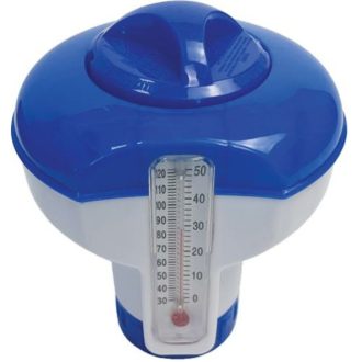   Deluxe úszó vegyszeradagoló hőmérővel - 25mm tablettához