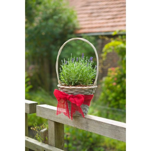 Szőtt jutaháló - piros