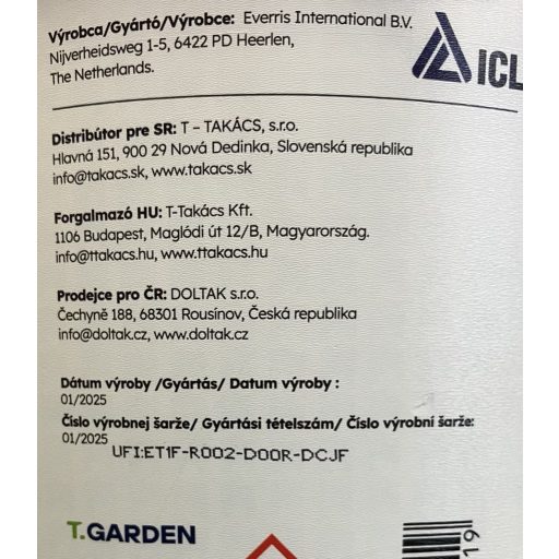 T.Garden gyepműtrágya All Season 19-5-20 5kg - ICL
