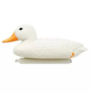 Kacsa fehér úszó - 35 cm élethű állatfigura