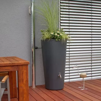   Rewatec Arves Esővízgyűjtő tartály - Rainbowl Flower - antracit - 150 liter