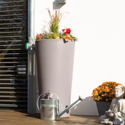 Rewatec Arves Esővízgyűjtő tartály - Rainbowl Flower - antracit - 150 liter