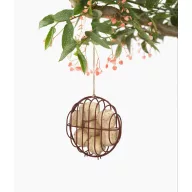   Bobbie cinkegolyó tartó - faggyúgolyó tartó - madáretető - 23x7,5x23cm - fekete