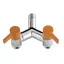 Colortap Kerti csap ECO dupla - réz Y 1/2"-3/4" - terracotta