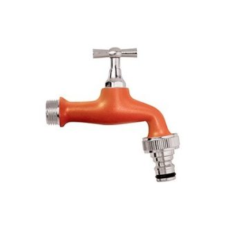 Kerti csap piros - réz 1/2" - gyorscsatlakozóval