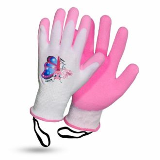   Rostaing Lison műszálas védőkesztyű - rózsaszín pillangós 3-6 éves gyereknek
