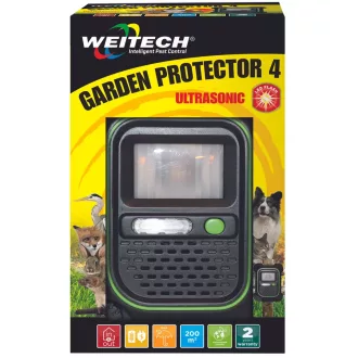   Kisállatriasztó ultrahangos, villanó fénnyel - Weitech Garden Protector 4