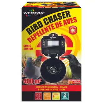   Madárriasztó solar -  mozgásérzékelős - ultrahangos 400m2 - Weitech