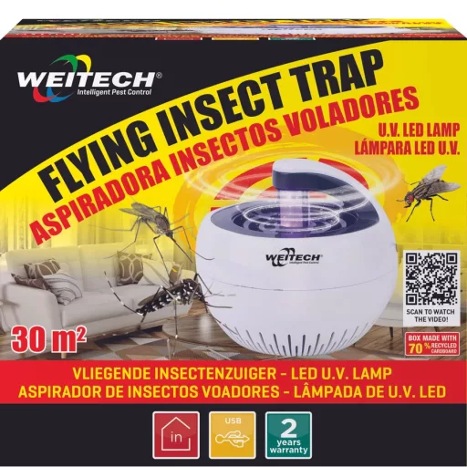 WEITECH UV LED szúnyog és légycsapda - 30m2