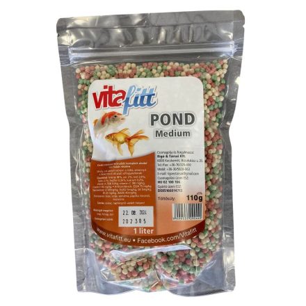 Vitafitt - POND Médium Mix 1l - szemcsés tavi haltáp 