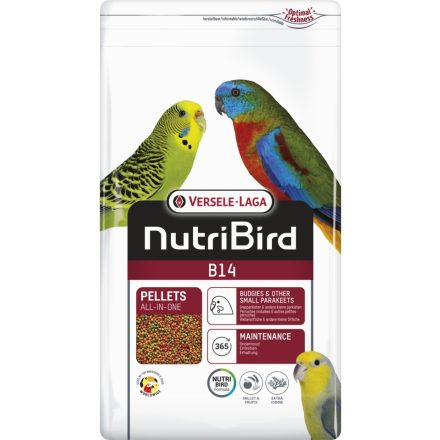 Versele-Laga  NutriBird B14 - Fenntartó pellet kistestű papagájoknak 14% fehérjével  - 800g